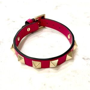 Valentino Rockstud Leather Bracelet